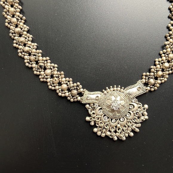 🗝 Oxidized silver-colour jewelry set - Picture 2 of 6